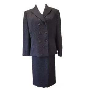 Vintage Brocade Skirt Suit 12P