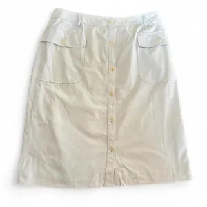 VINTAGE BURBERRY Baby Blue Cargo Midi Skirt