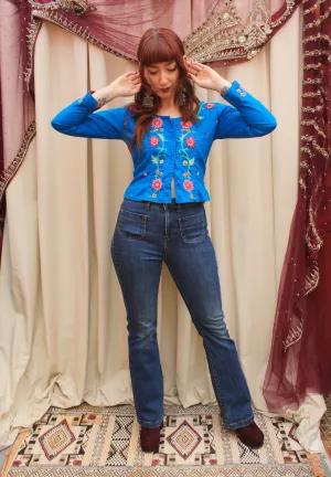 Vintage Cotton Embroidered Blouse