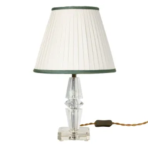 Vintage Crystal Table Lamps - Pair