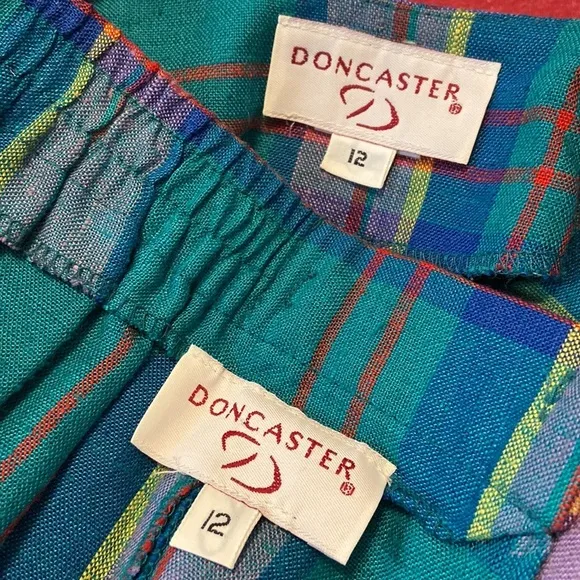 Vintage Doncaster Skirt Top Set Sz 12