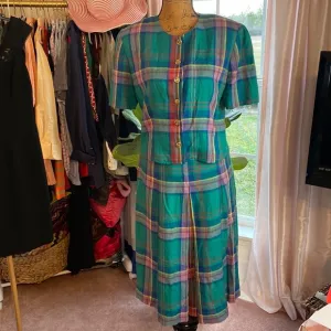 Vintage Doncaster Skirt Top Set Sz 12