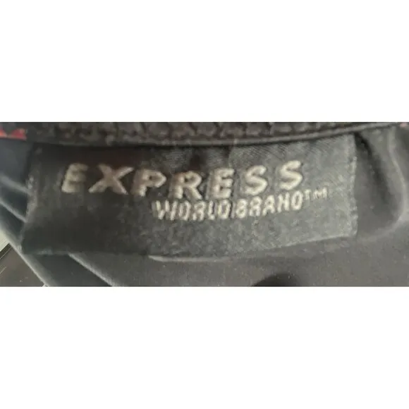 Vintage Express Silk Midi/Maxi Skirt Sz Small Y2K Dark Floral Whimsigoth