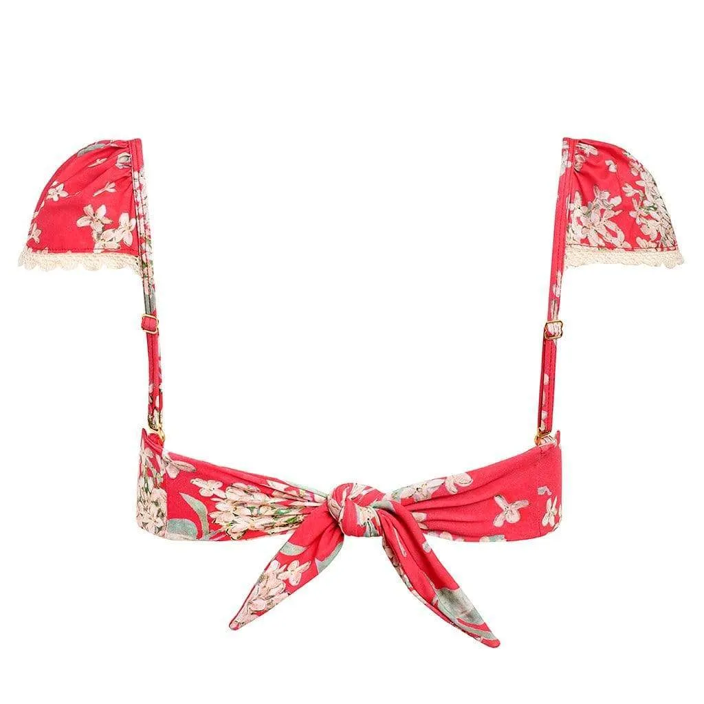 Vintage Floral Cabana (w/ Trim) Bikini Top