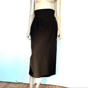 Vintage High Waist Midi Pencil Skirt