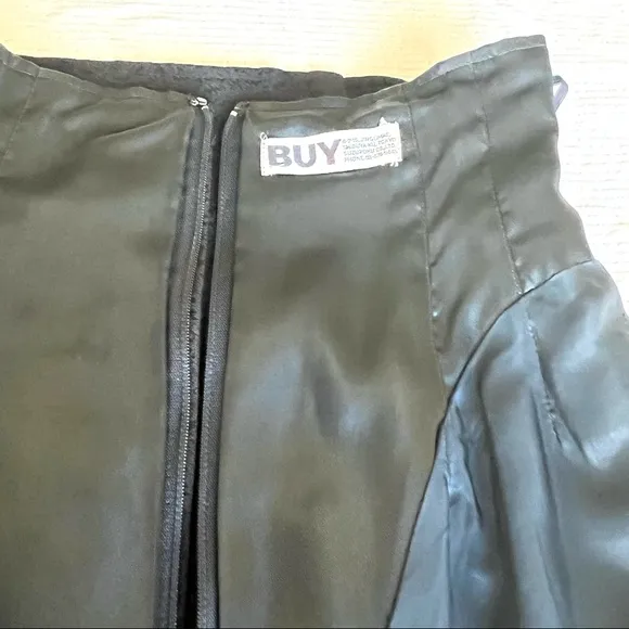 Vintage High Waist Midi Pencil Skirt