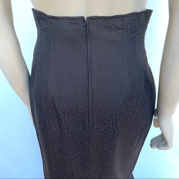 Vintage High Waist Midi Pencil Skirt