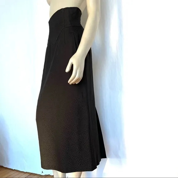 Vintage High Waist Midi Pencil Skirt