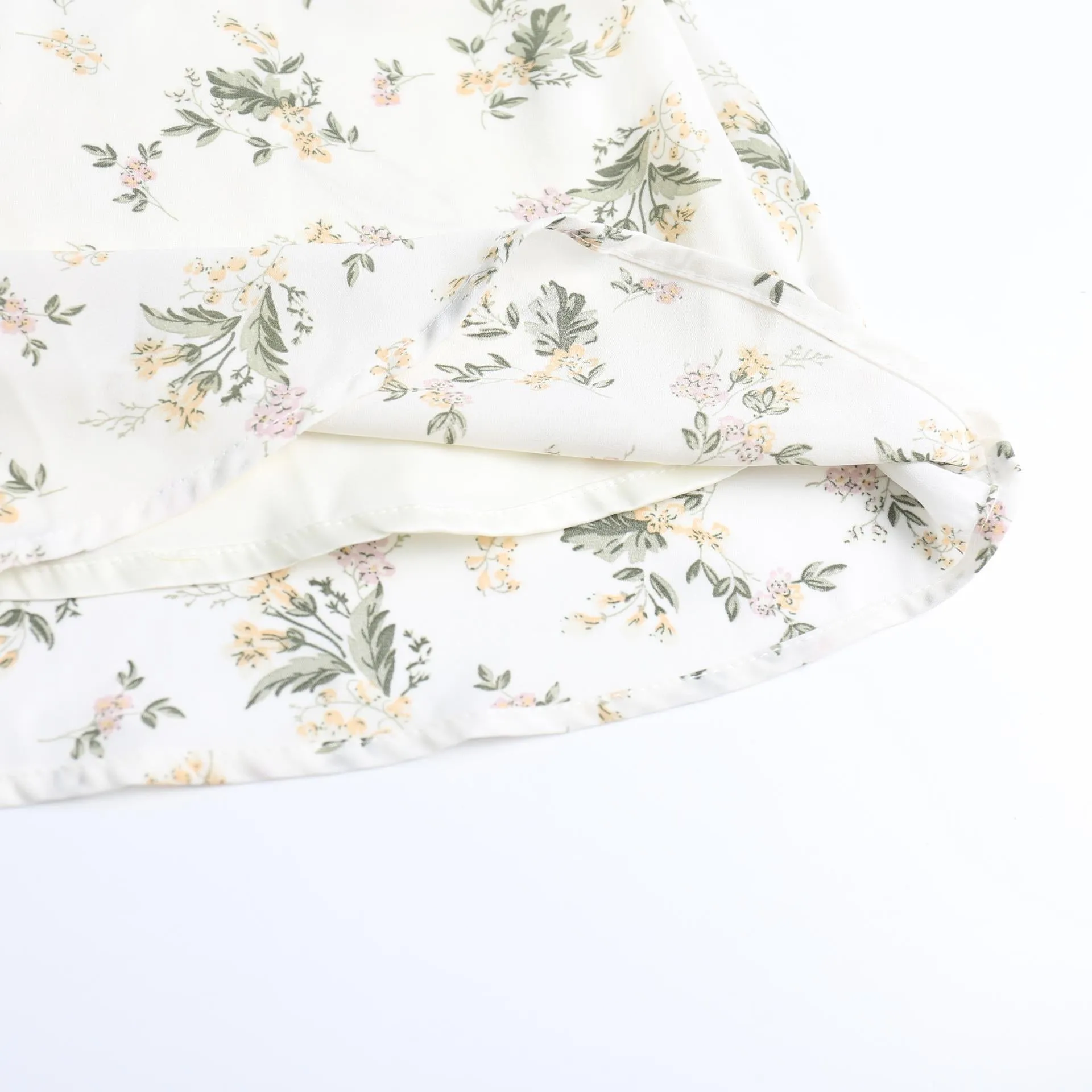 Vintage-Inspired A-Line Dress for Women in Floral Chiffon