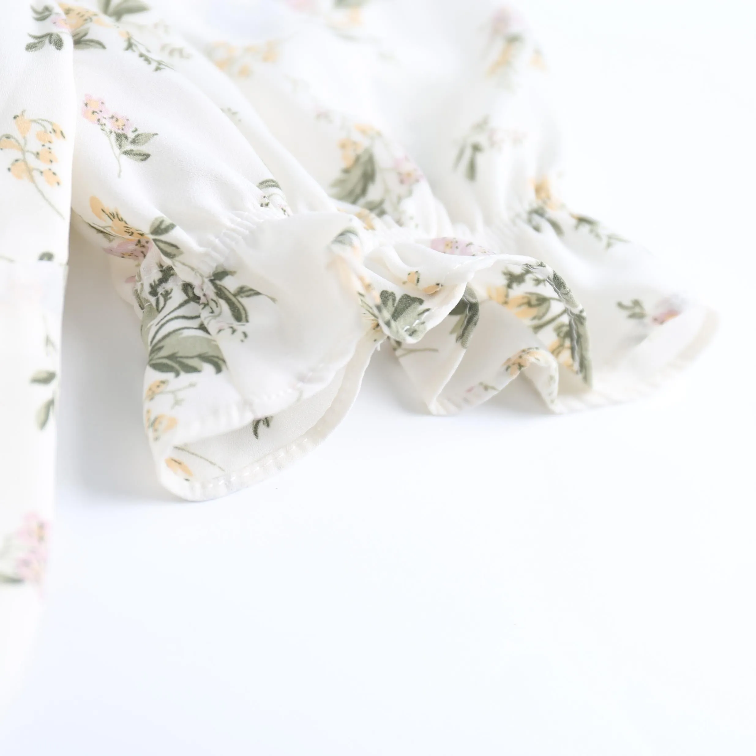Vintage-Inspired A-Line Dress for Women in Floral Chiffon