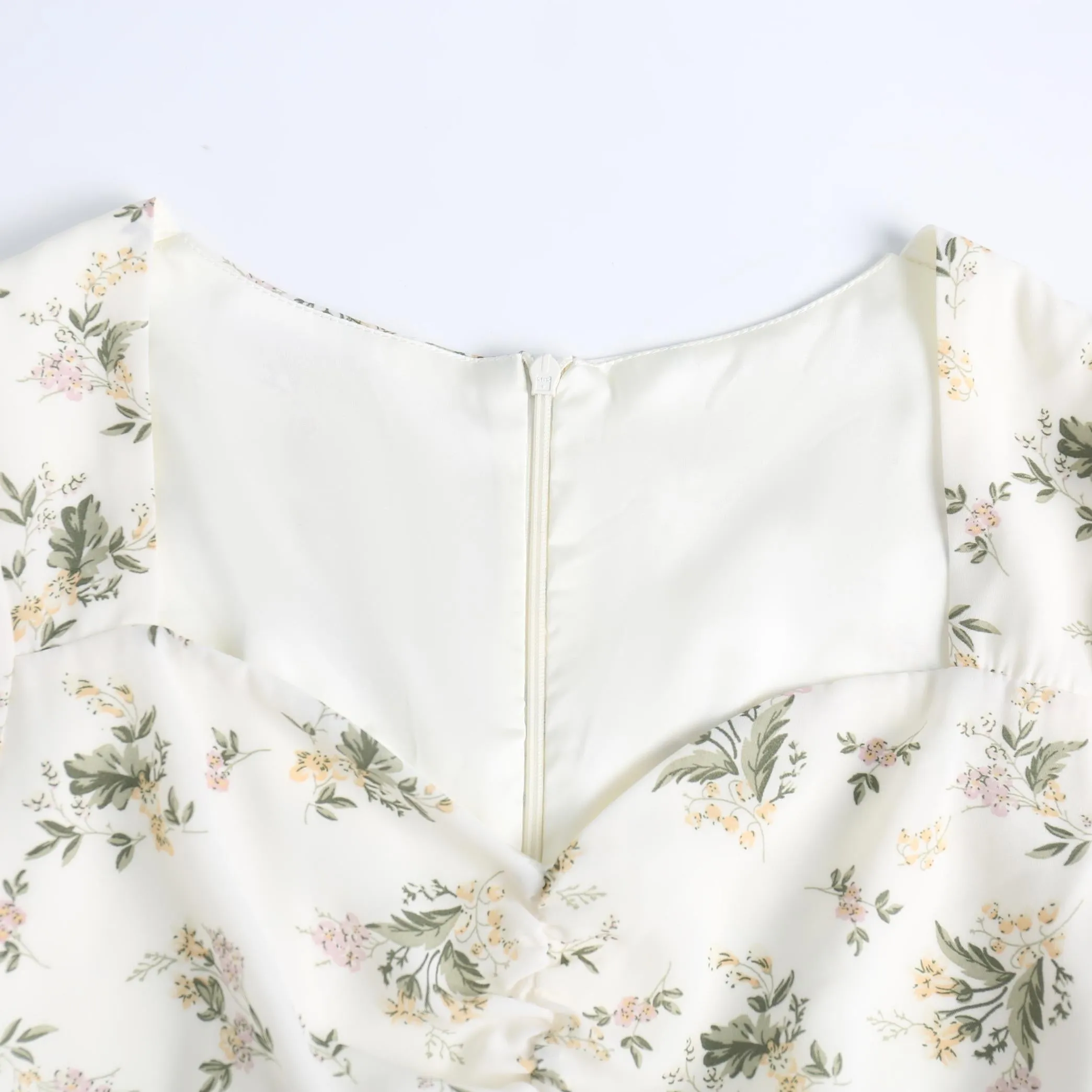 Vintage-Inspired A-Line Dress for Women in Floral Chiffon
