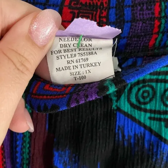 Vintage - Jennifer Lauren - 80s pint midi skirt