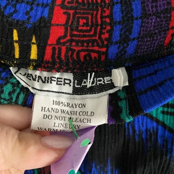 Vintage - Jennifer Lauren - 80s pint midi skirt