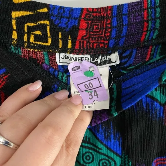 Vintage - Jennifer Lauren - 80s pint midi skirt