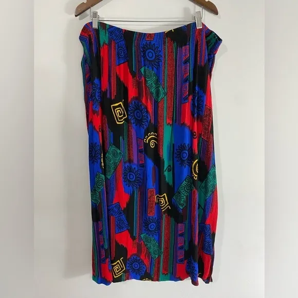 Vintage - Jennifer Lauren - 80s pint midi skirt