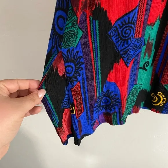 Vintage - Jennifer Lauren - 80s pint midi skirt