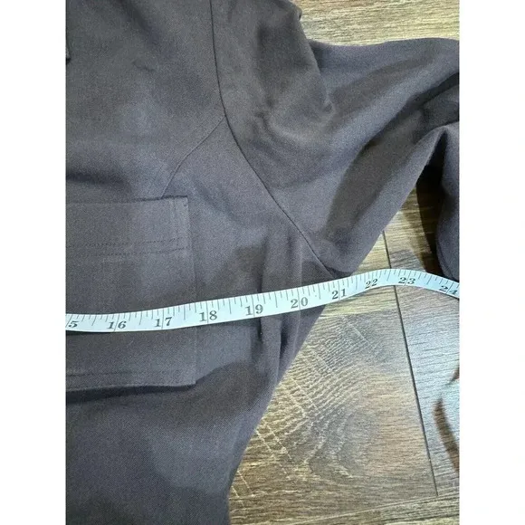 Vintage Jessica Howard Dress 10 Brown  Button Up Shirtdress Belt Max