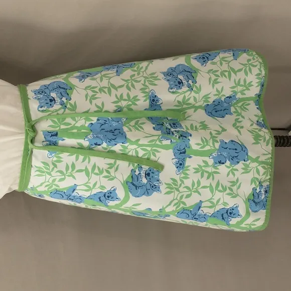Vintage Koala Wrap Skirt Fun Print 70s 80s Cotton Midi Adorable Bears in Trees