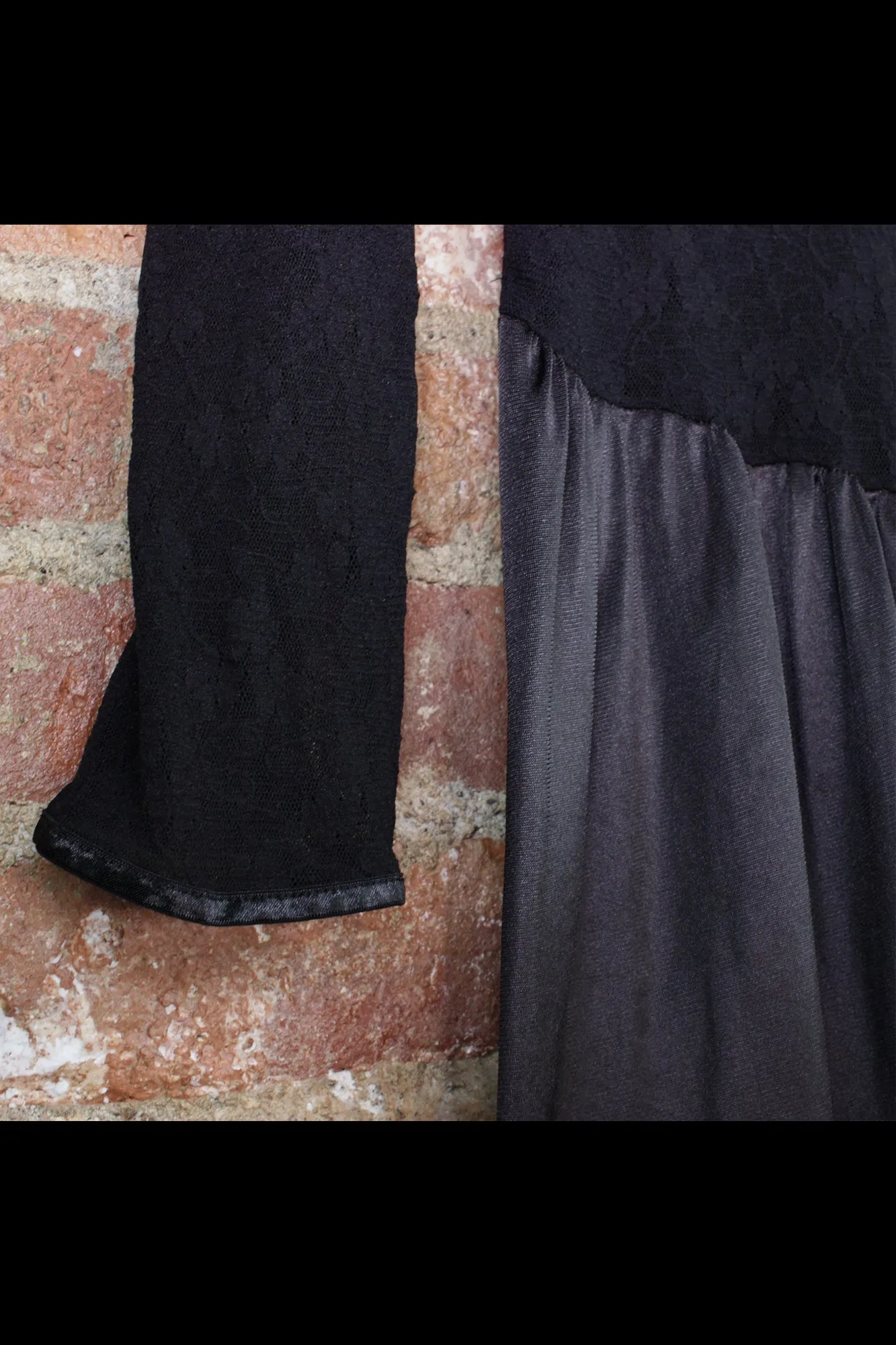 Vintage Lace Skater Dress - Large