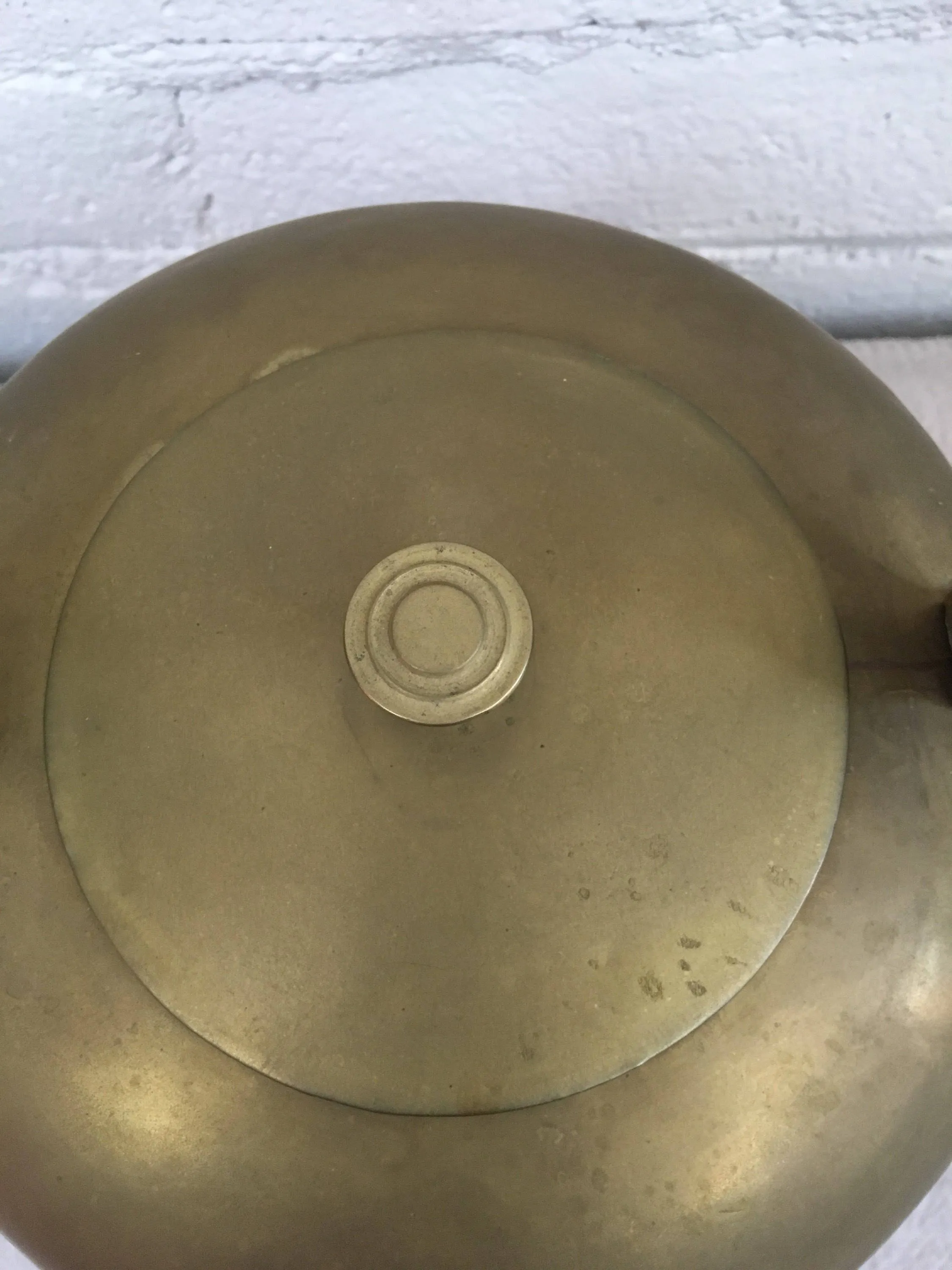 Vintage Large Brass Chinese Teapot