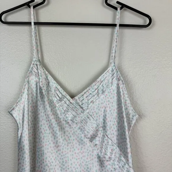 Vintage Laura Adams Satin Slip Dress And Robe 2-Piece Set Lingerie Nighty Medium