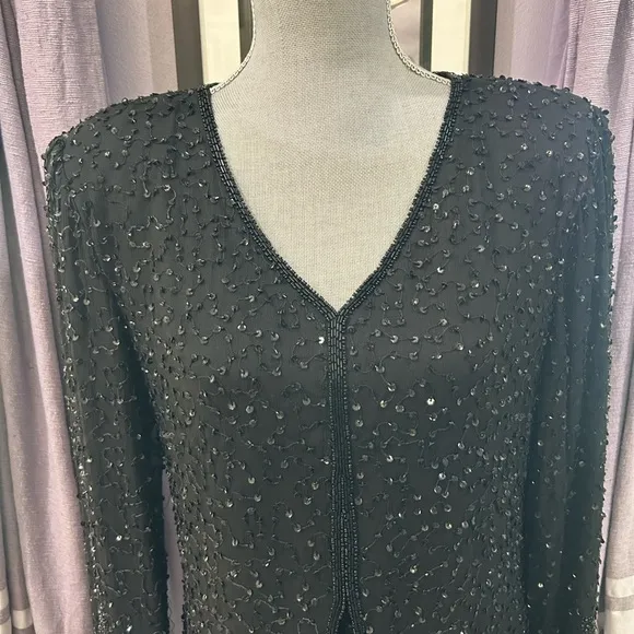 Vintage Laurence Kazar Beaded Dress