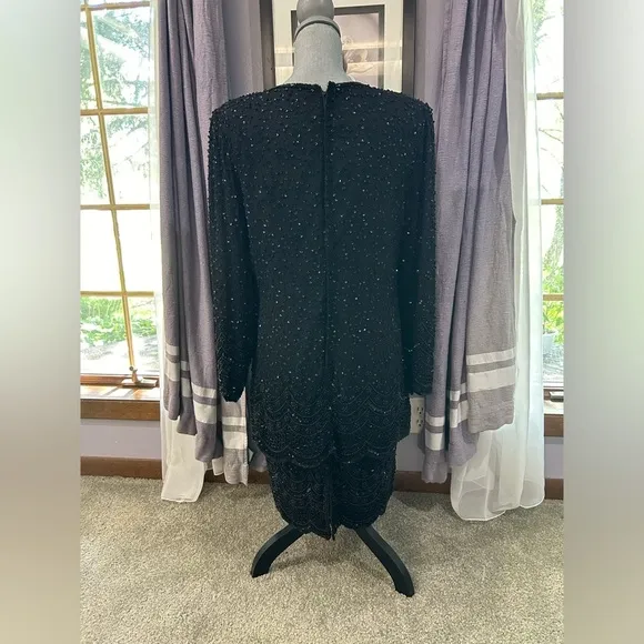 Vintage Laurence Kazar Beaded Dress