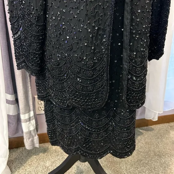 Vintage Laurence Kazar Beaded Dress