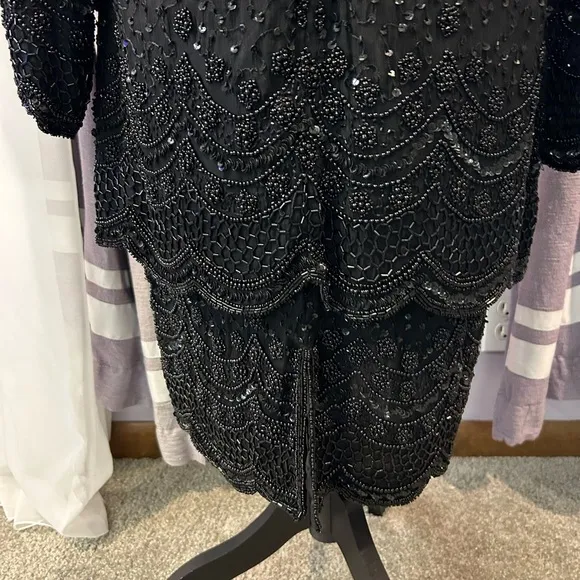 Vintage Laurence Kazar Beaded Dress