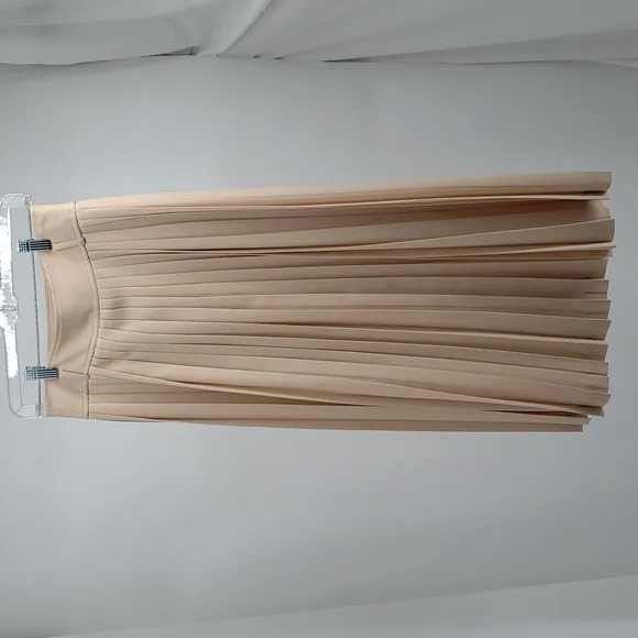 Vintage Linda Allard for Ellen Tracy Pleated Skirt Midi Wrap Closure Detail 6