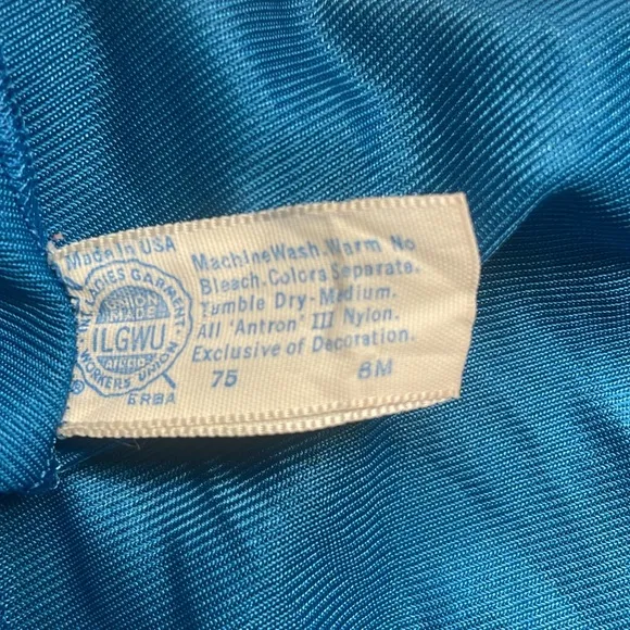 Vintage Maidenform sweet nothings half slip lace nylon turquoise USA women S 24”