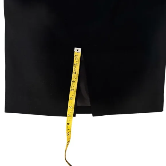 Vintage Midi Black Rimini Skirt With Slit