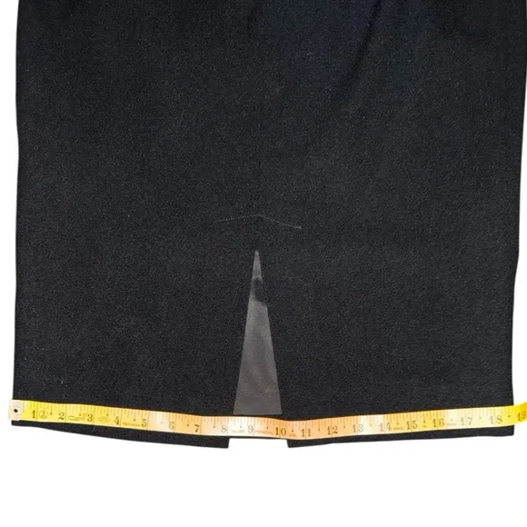 Vintage Midi Black Rimini Skirt With Slit