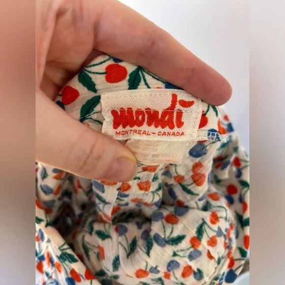 Vintage Mondi Cherry Long Sleeve Blouse and Pleated Skirt​