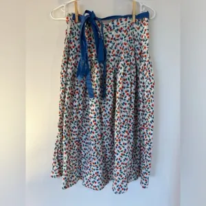 Vintage Mondi Cherry Long Sleeve Blouse and Pleated Skirt​