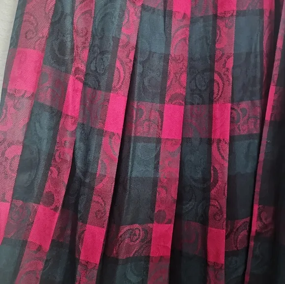 Vintage Pendleton pleated wool midi skirt small