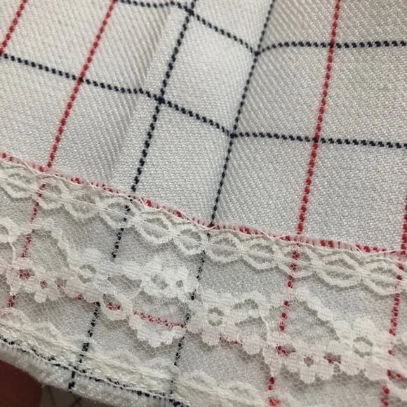 Vintage Pendleton Windowpane Plaid Classic Box Pleat Pleated Knee Length Skirt