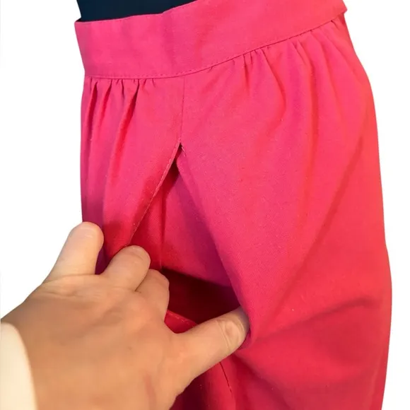 Vintage Pink A-Line Midi Skirt for Cocktail