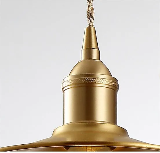 Vintage Pleated Pendant Lamp