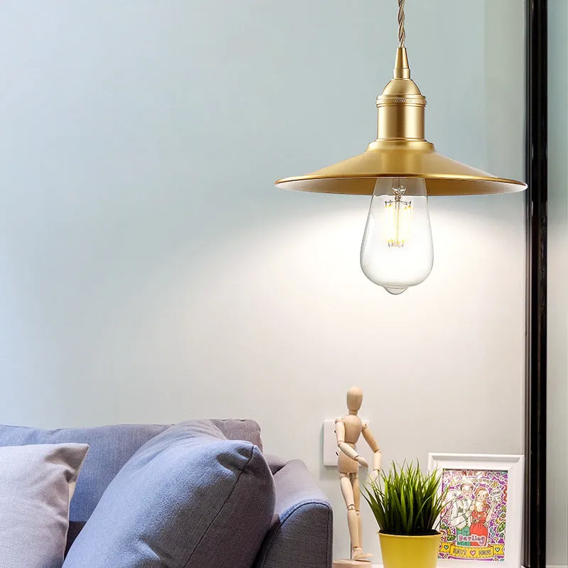 Vintage Pleated Pendant Lamp
