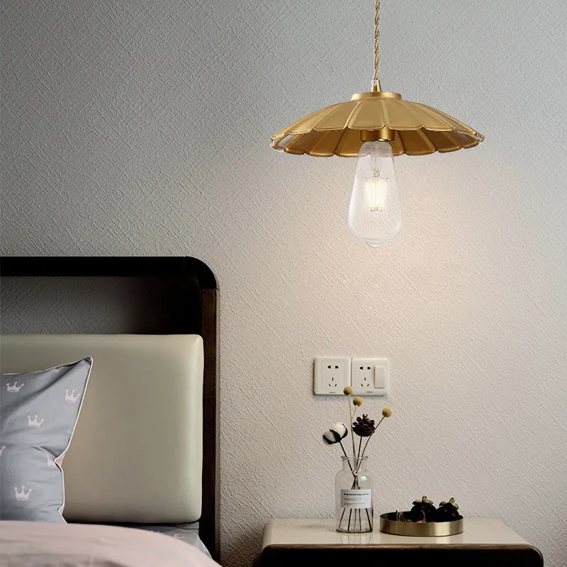 Vintage Pleated Pendant Lamp