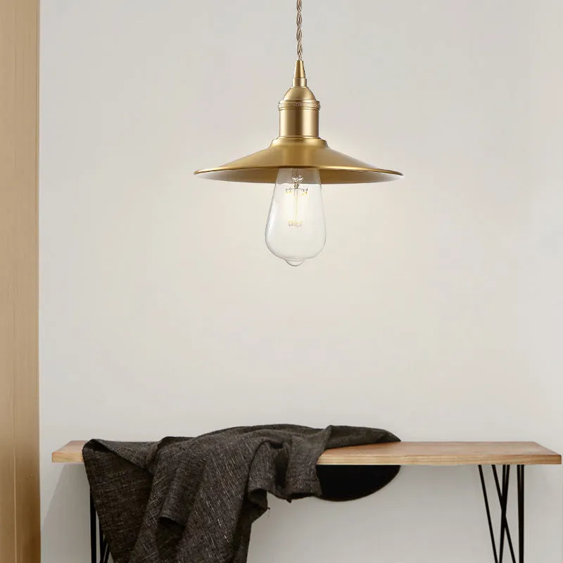 Vintage Pleated Pendant Lamp