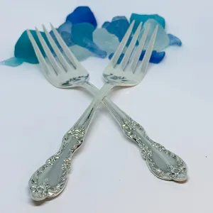 Vintage Silver Plated Hand Stamped Fork | Novelty