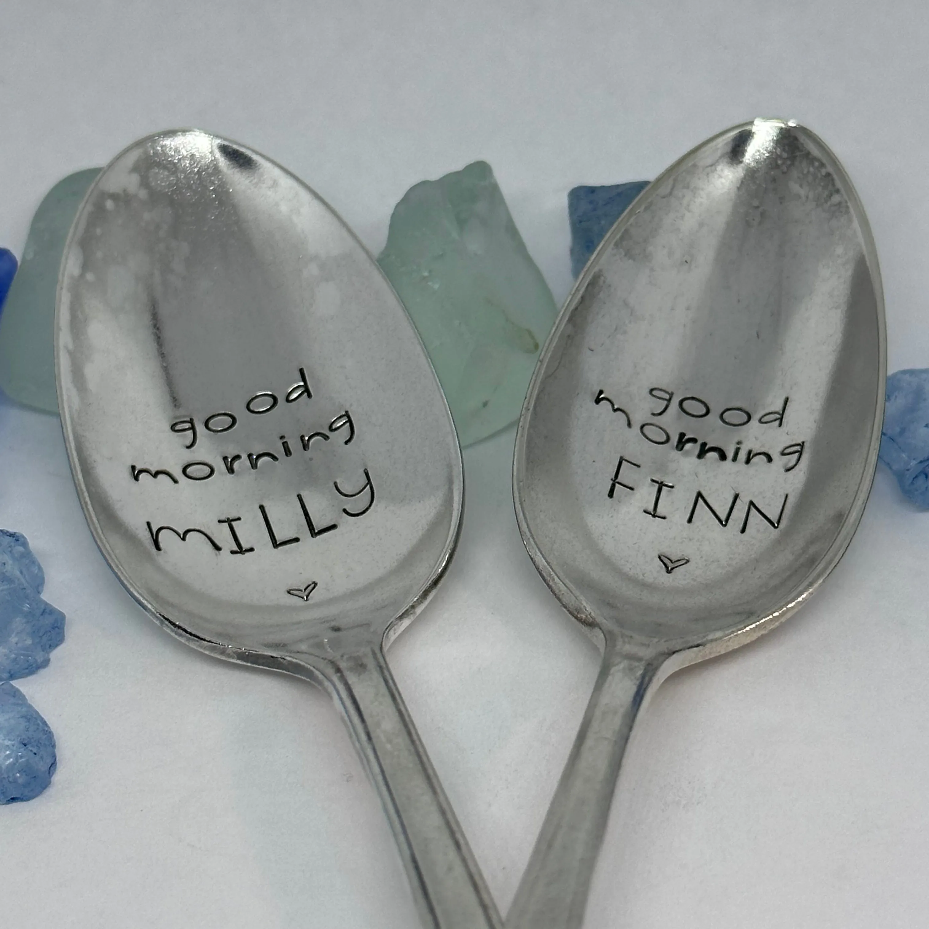 Vintage Silver Plated Hand Stamped Spoon | Novelty