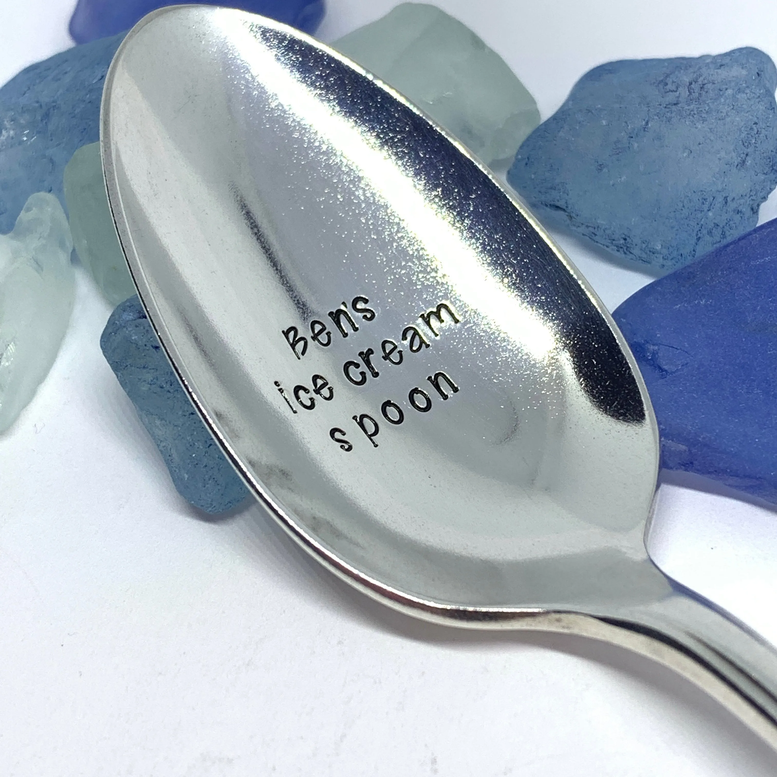 Vintage Silver Plated Hand Stamped Spoon | Novelty