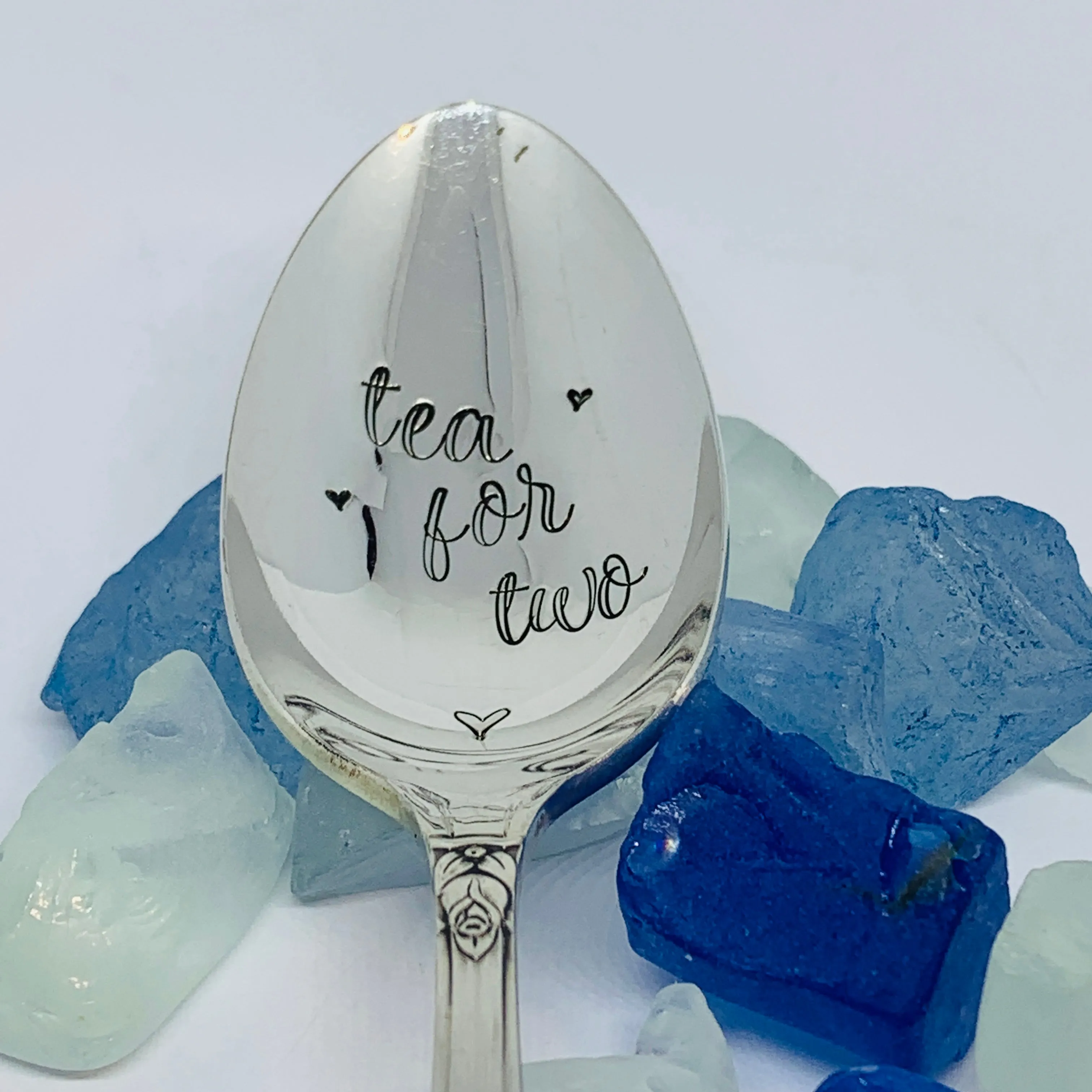 Vintage Silver Plated Hand Stamped Spoon | Novelty