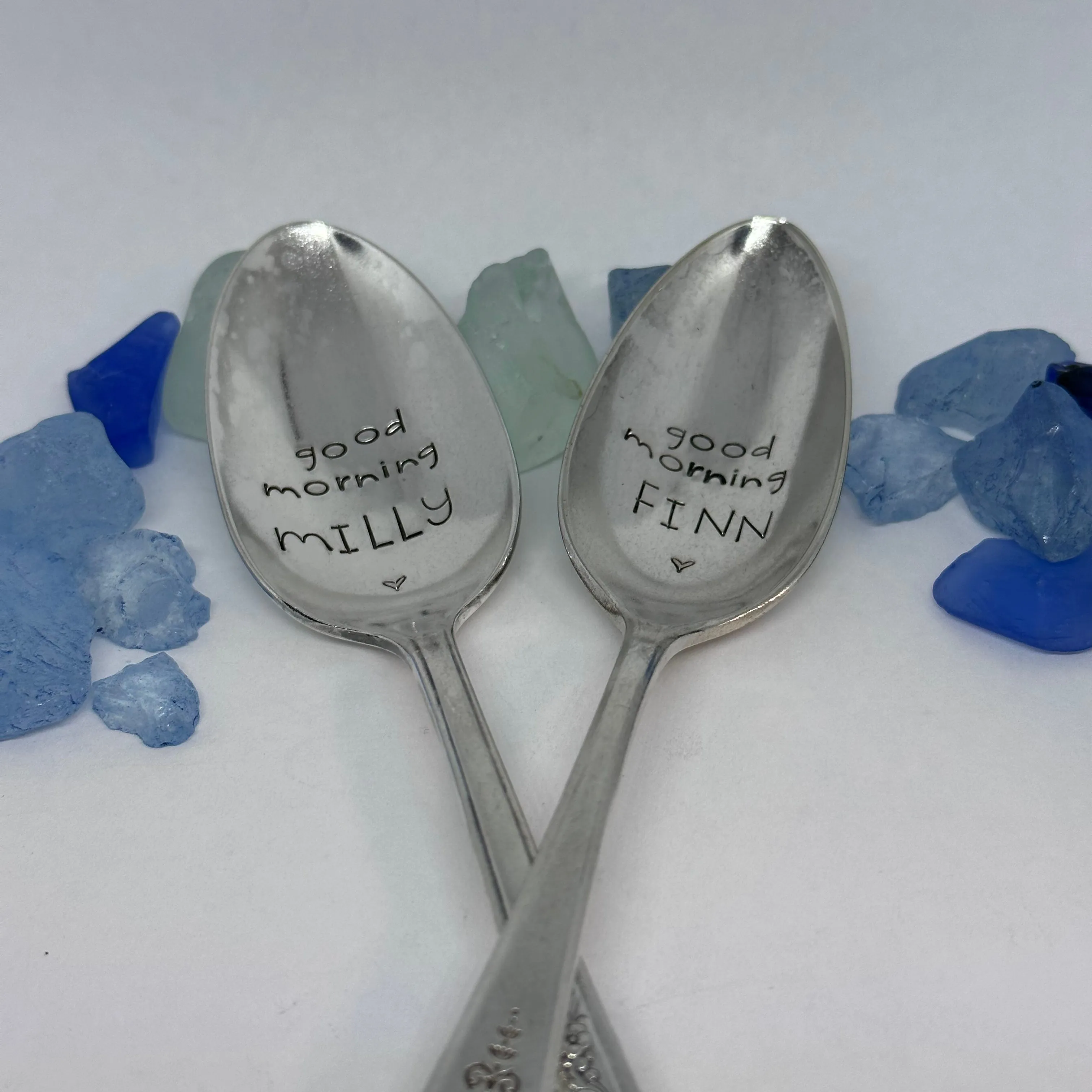 Vintage Silver Plated Hand Stamped Spoon | Novelty