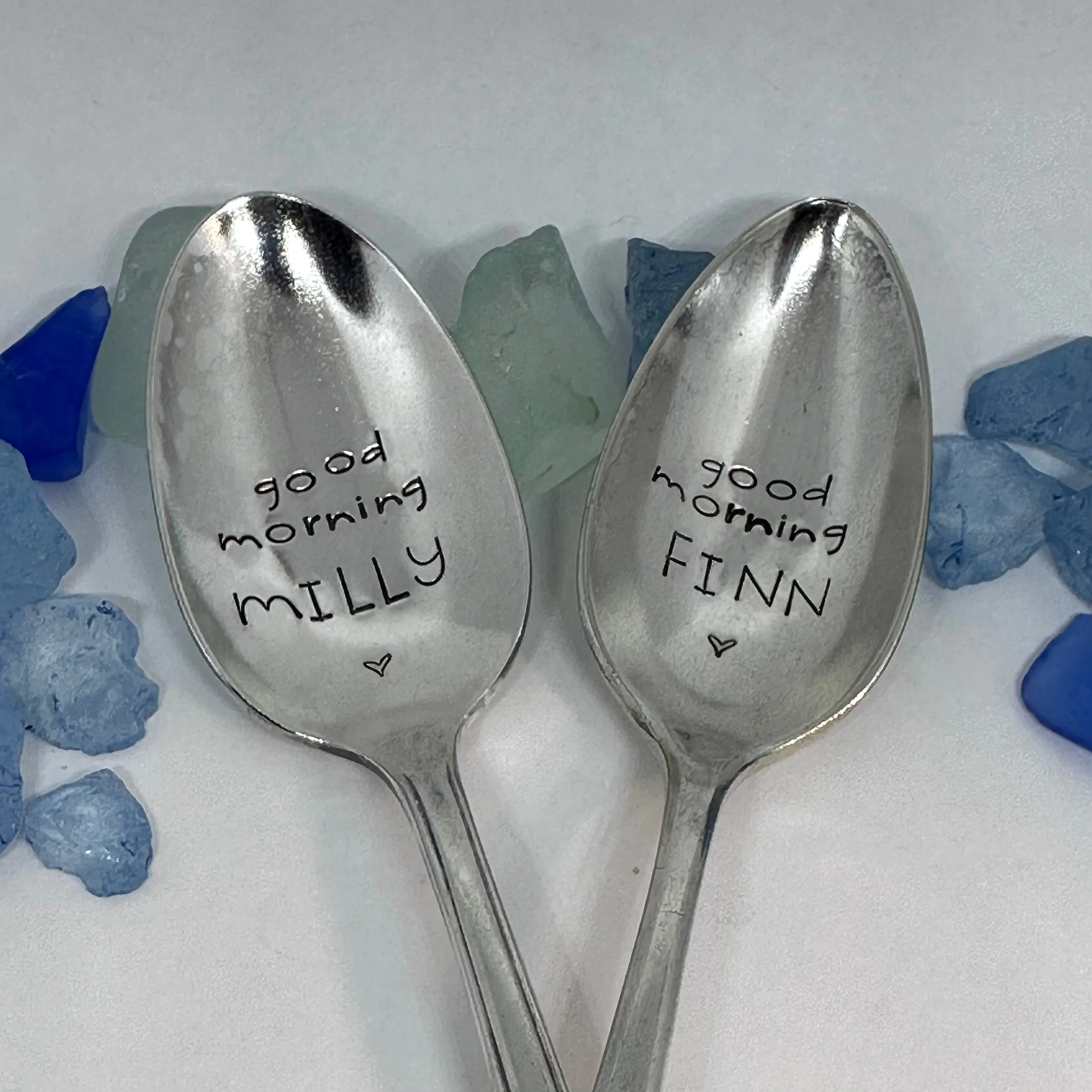 Vintage Silver Plated Hand Stamped Spoon | Novelty
