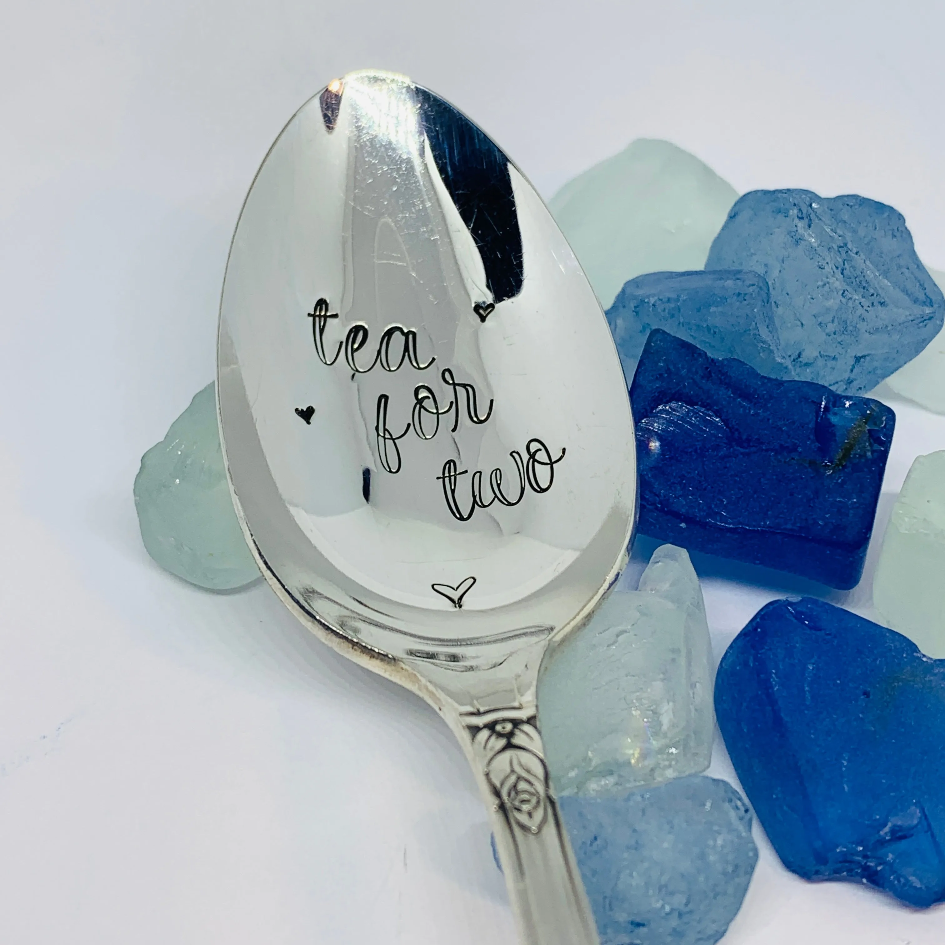 Vintage Silver Plated Hand Stamped Spoon | Novelty