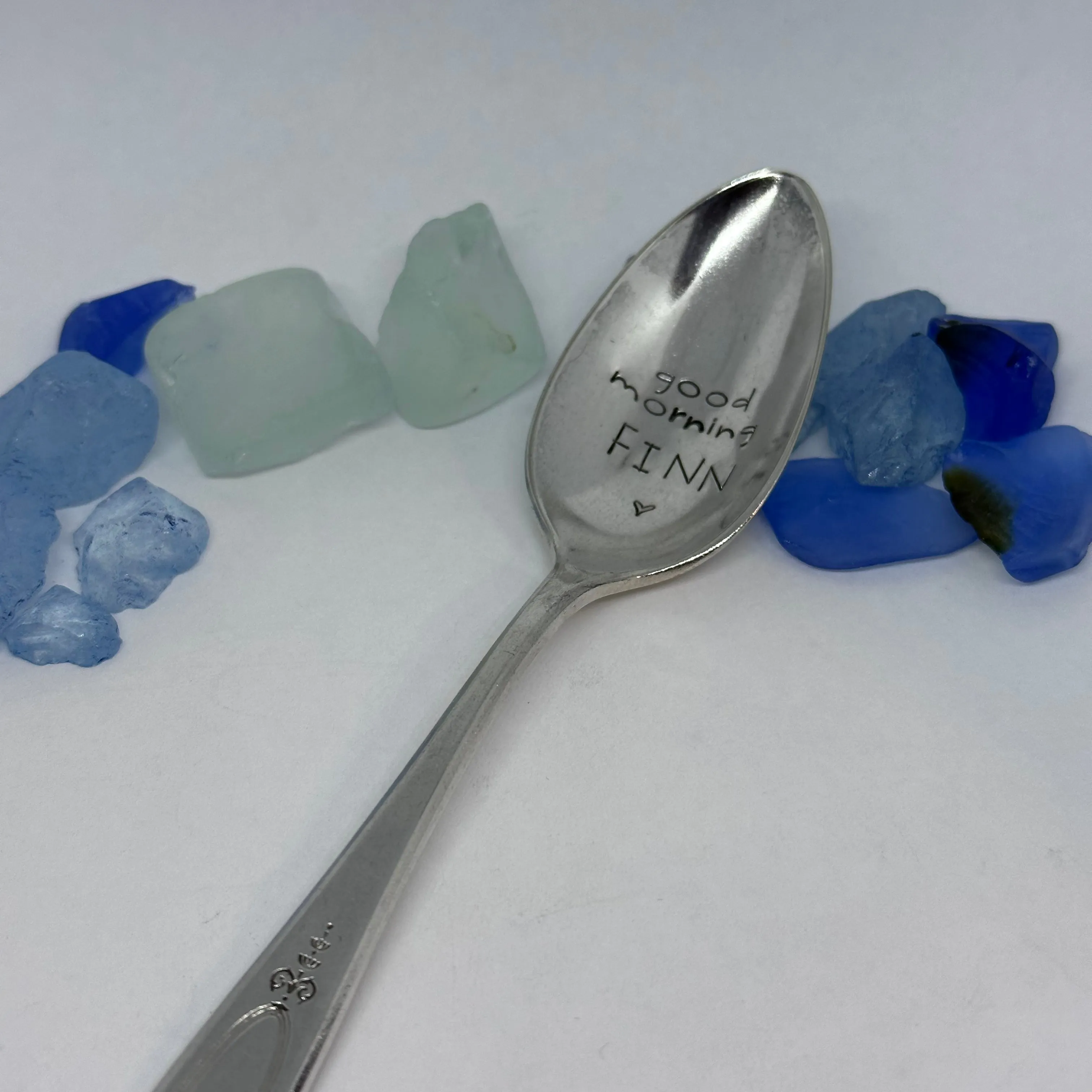 Vintage Silver Plated Hand Stamped Spoon | Novelty